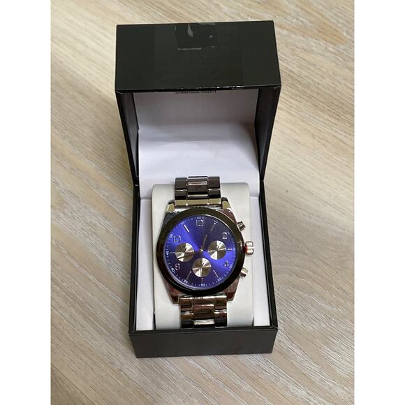 INC Men's Silver-Tone Bracelet Watch 44mm & Bracelet - Picture 2 of 6